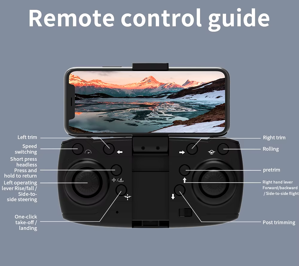 E Foldable Quadcopter Drone with Camera