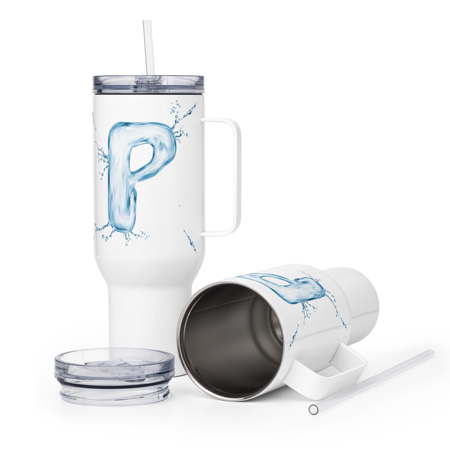 Drip Letter Monogrammed "P" Tumbler 40oz