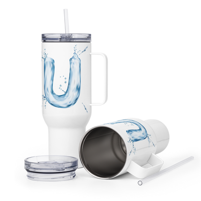 Drip Letter Monogrammed "U" Tumbler 40oz