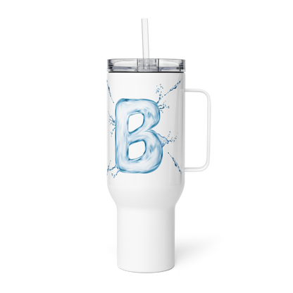 Drip Letter Monogrammed "B" Tumbler 40oz