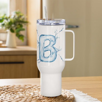 Drip Letter Monogrammed "B" Tumbler 40oz