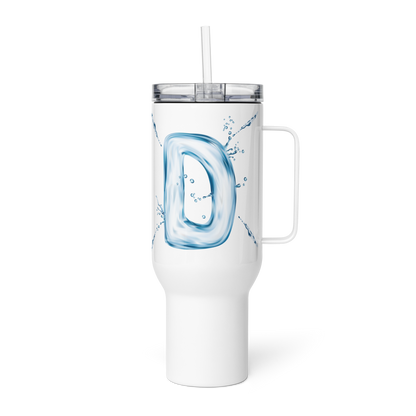 Drip Letter Monogrammed "D" Tumbler 40oz