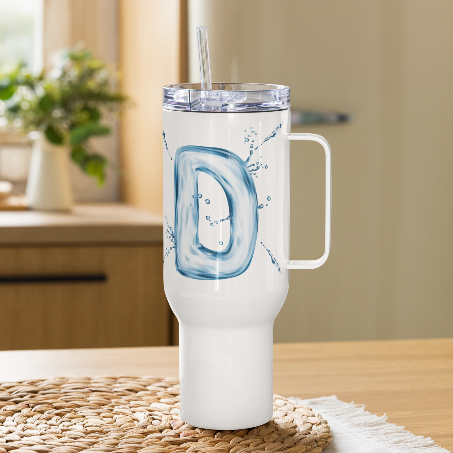 Drip Letter Monogrammed "D" Tumbler 40oz