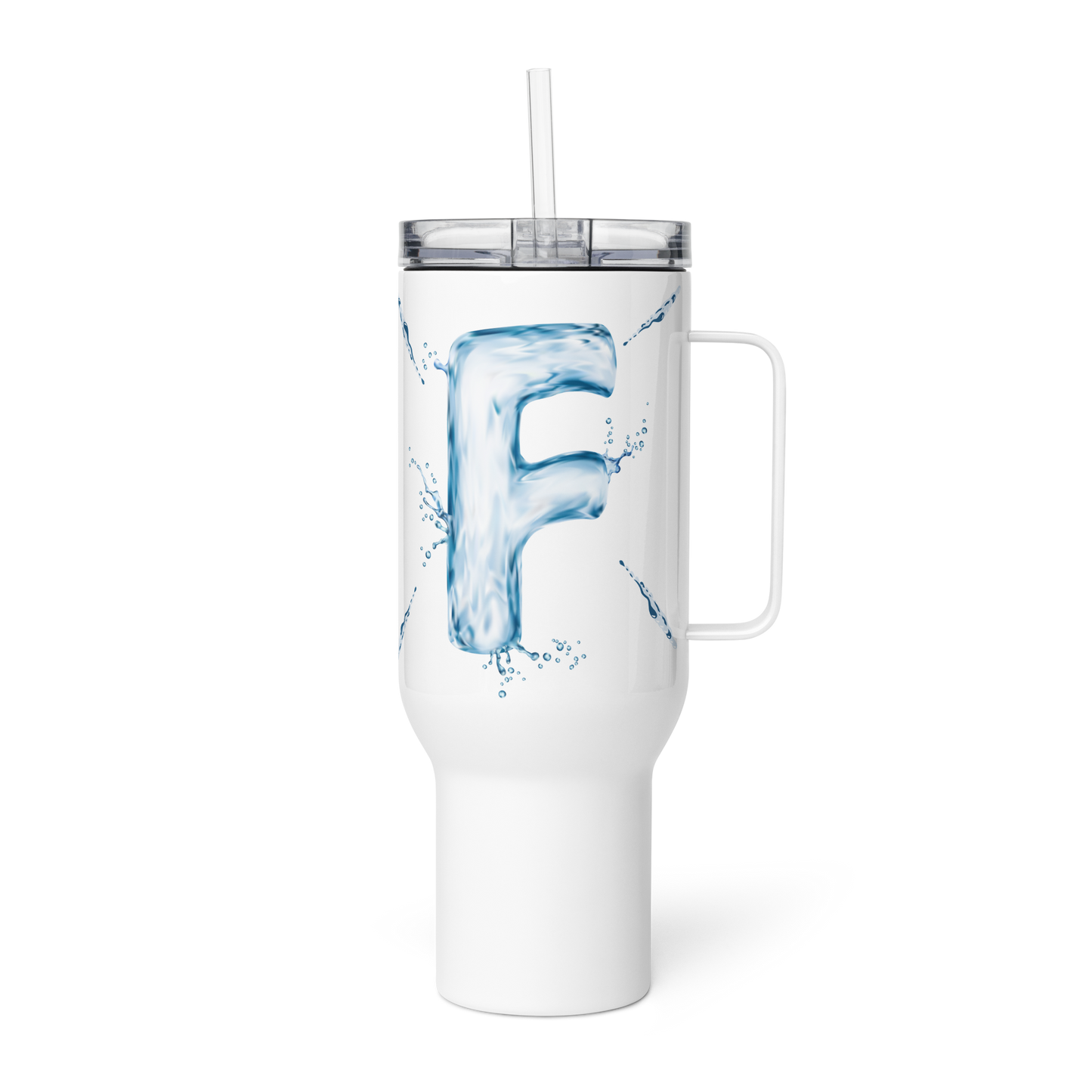 Drip Letter Monogrammed "F" Tumbler 40oz