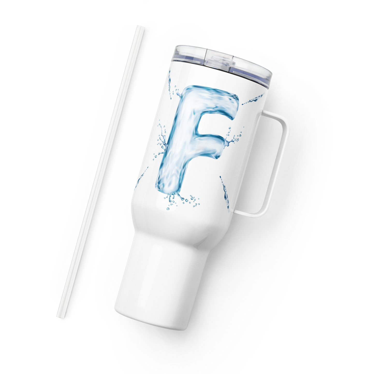 Drip Letter Monogrammed "F" Tumbler 40oz