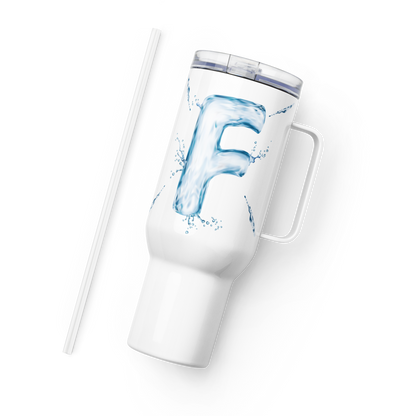 Drip Letter Monogrammed "F" Tumbler 40oz