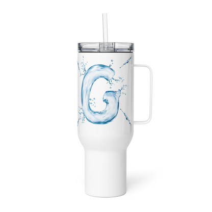 Drip Letter Monogrammed "G" Tumbler 40oz