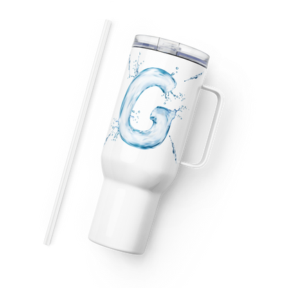 Drip Letter Monogrammed "G" Tumbler 40oz