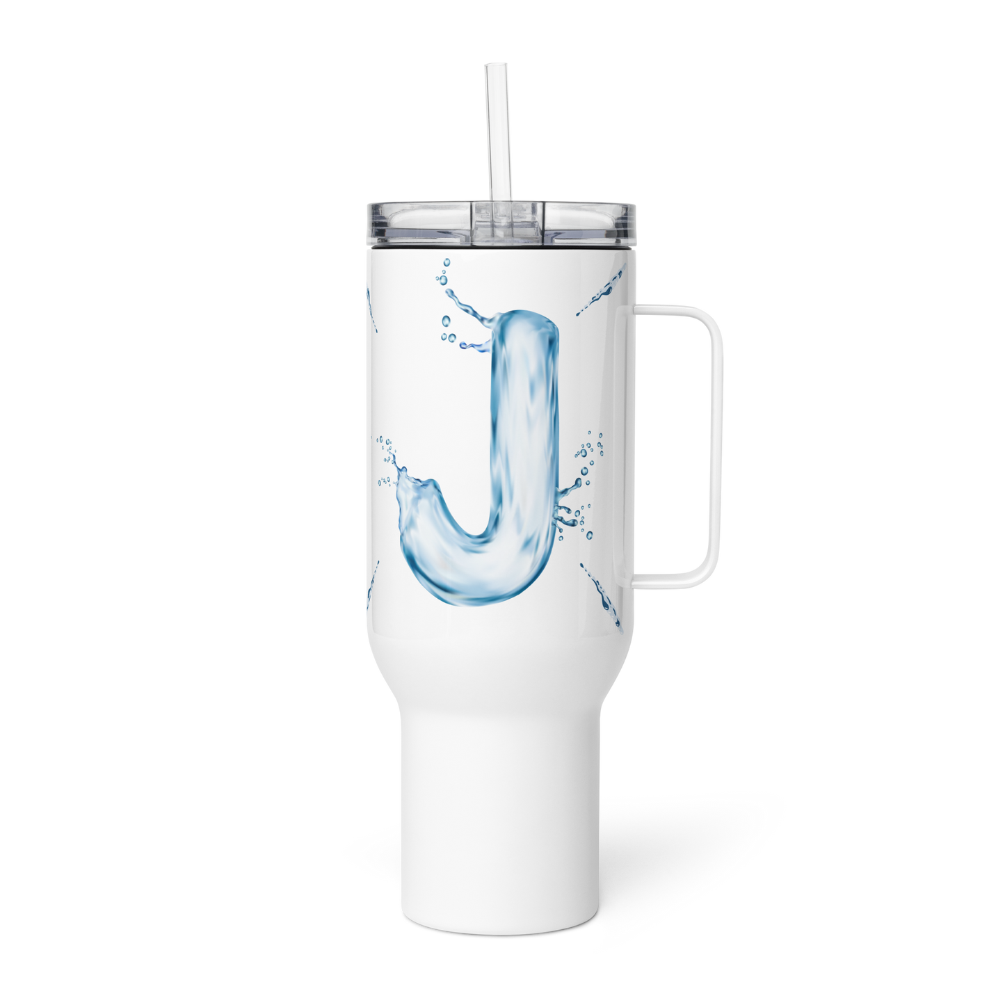 Drip Letter Monogrammed "J" Tumbler 40oz