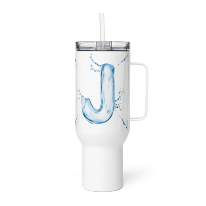 Drip Letter Monogrammed "J" Tumbler 40oz