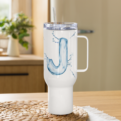 Drip Letter Monogrammed "J" Tumbler 40oz