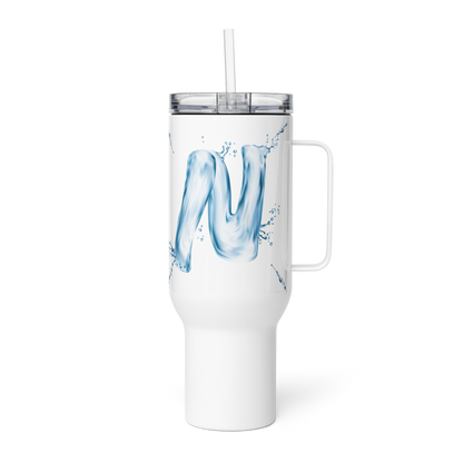 Drip Letter Monogrammed "N" Tumbler 40oz