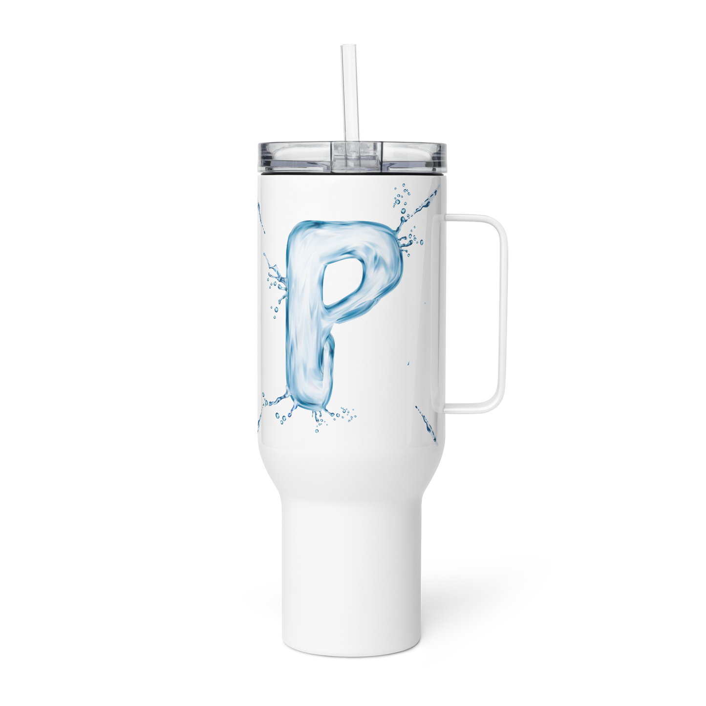 Drip Letter Monogrammed "P" Tumbler 40oz