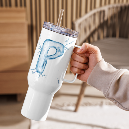 Drip Letter Monogrammed "P" Tumbler 40oz