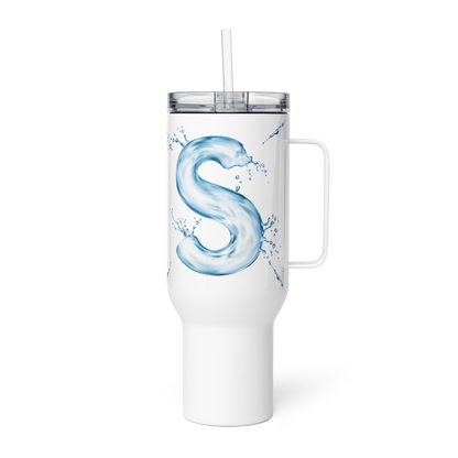 Drip Letter Monogrammed "S" Tumbler 40oz