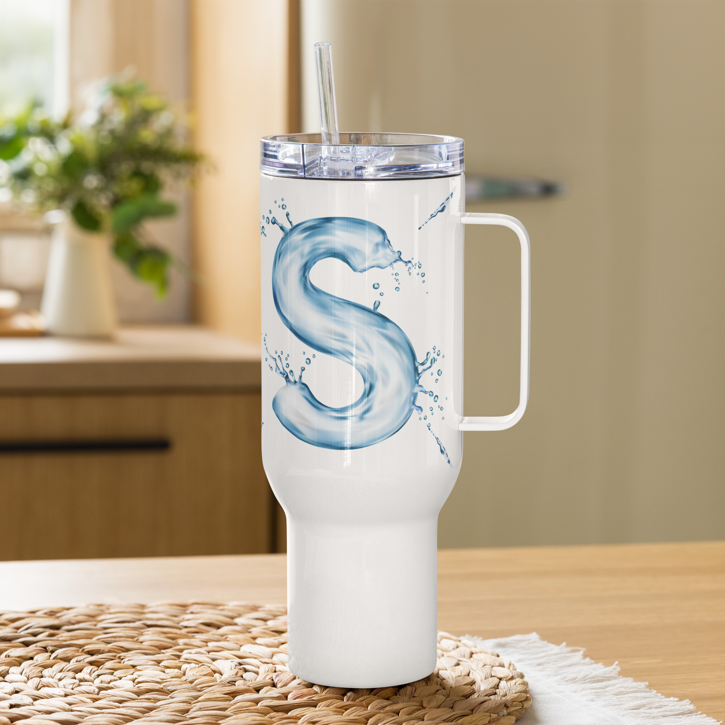 Drip Letter Monogrammed "S" Tumbler 40oz