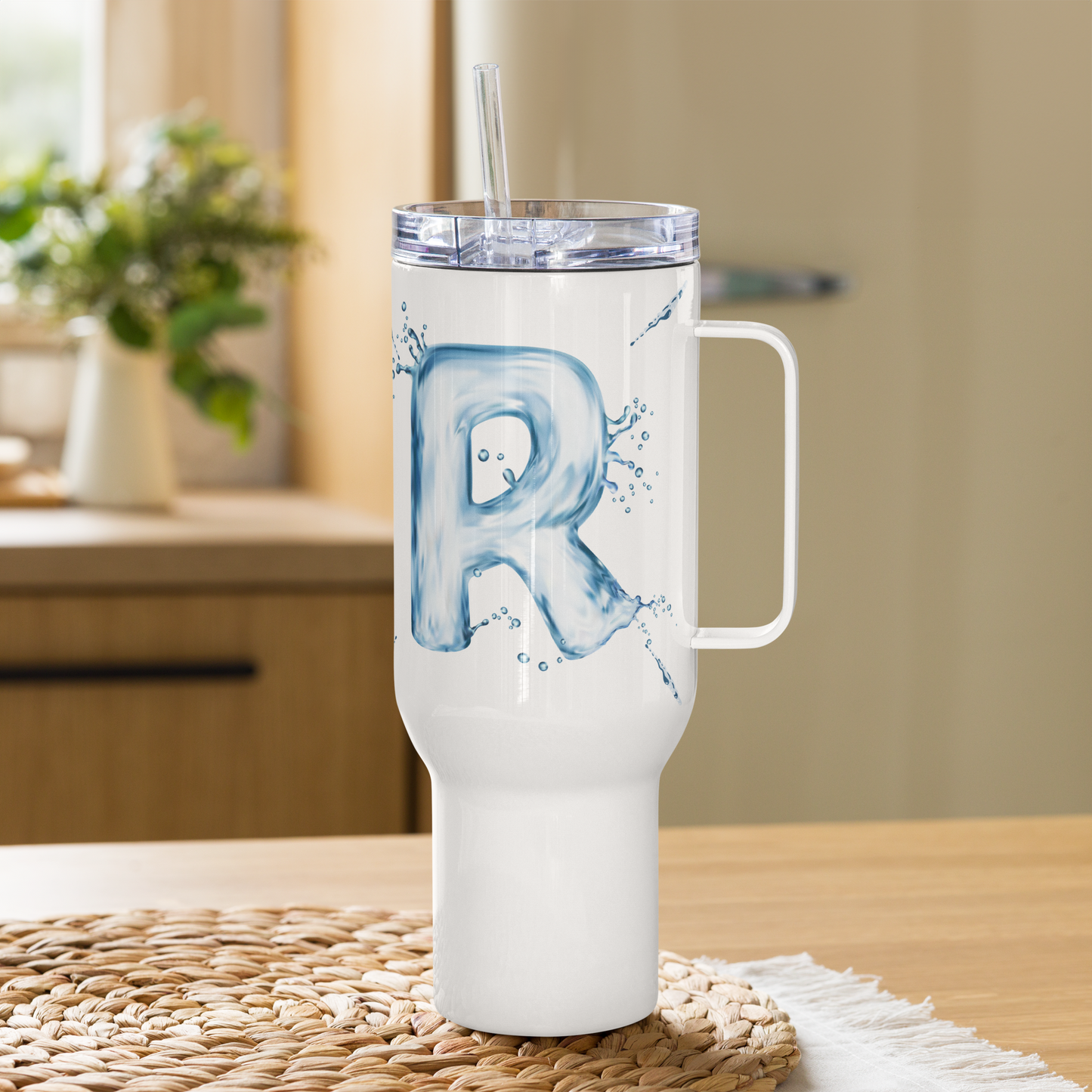 Drip Letter Monogrammed "R" Tumbler 40oz