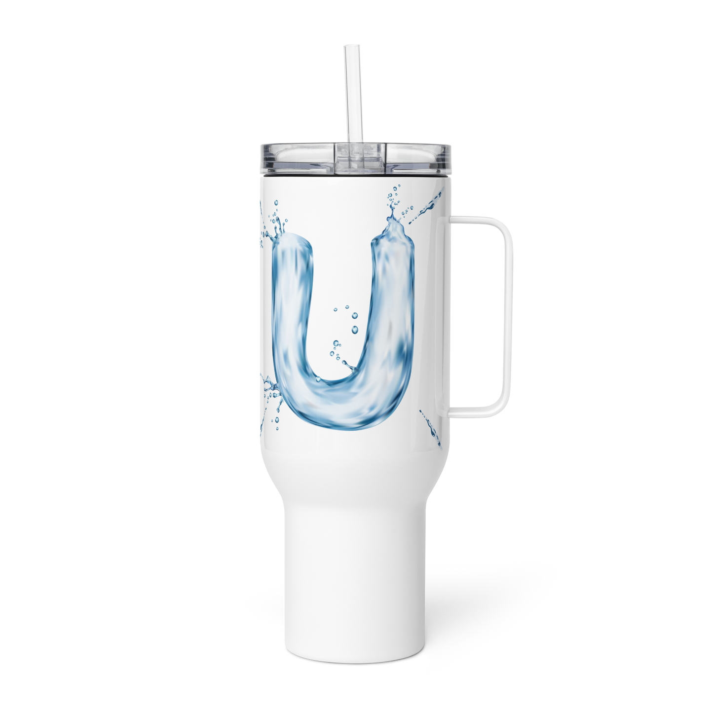 Drip Letter Monogrammed "U" Tumbler 40oz