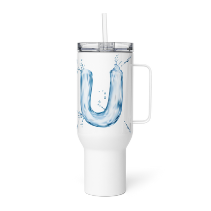 Drip Letter Monogrammed "U" Tumbler 40oz