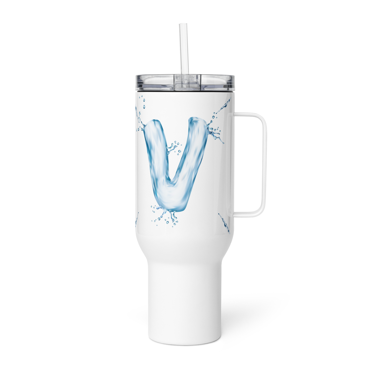 Drip Letter Monogrammed "V" Tumbler 40oz