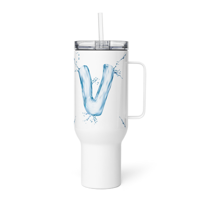 Drip Letter Monogrammed "V" Tumbler 40oz