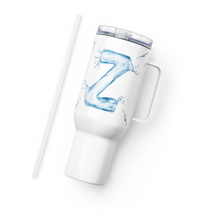 Vaso monogramado con letra Drip "Z" de 40 oz