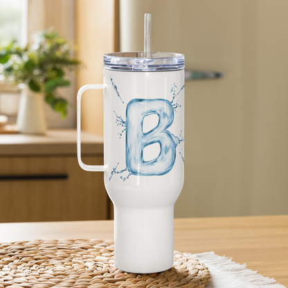 Drip Letter Monogrammed "B" Tumbler 40oz