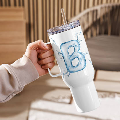 Drip Letter Monogrammed "B" Tumbler 40oz