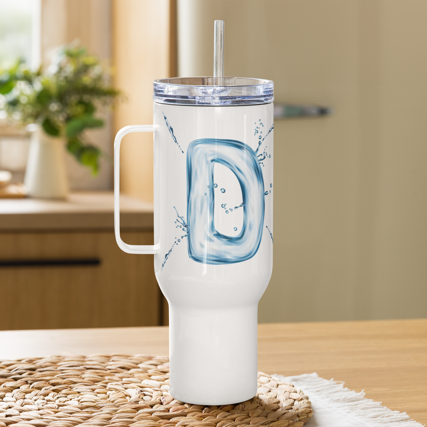 Drip Letter Monogrammed "D" Tumbler 40oz