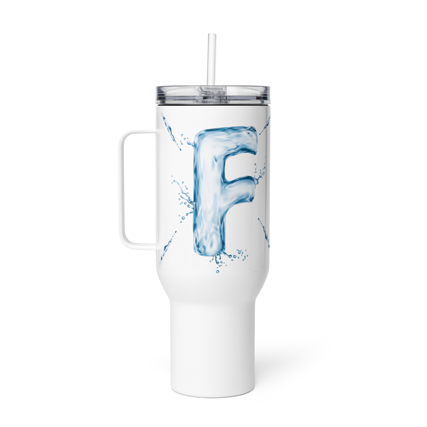 Drip Letter Monogrammed "F" Tumbler 40oz