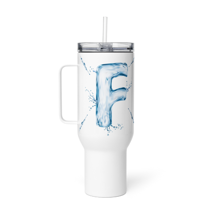 Drip Letter Monogrammed "F" Tumbler 40oz