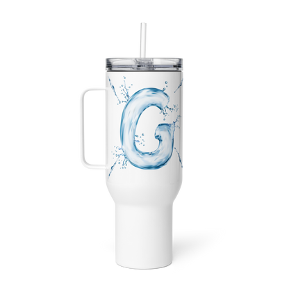 Drip Letter Monogrammed "G" Tumbler 40oz