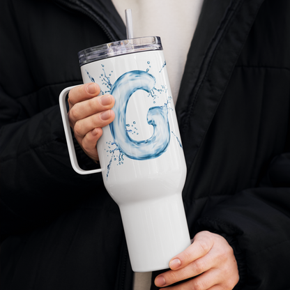 Drip Letter Monogrammed "G" Tumbler 40oz