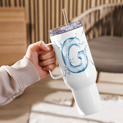 Drip Letter Monogrammed "G" Tumbler 40oz