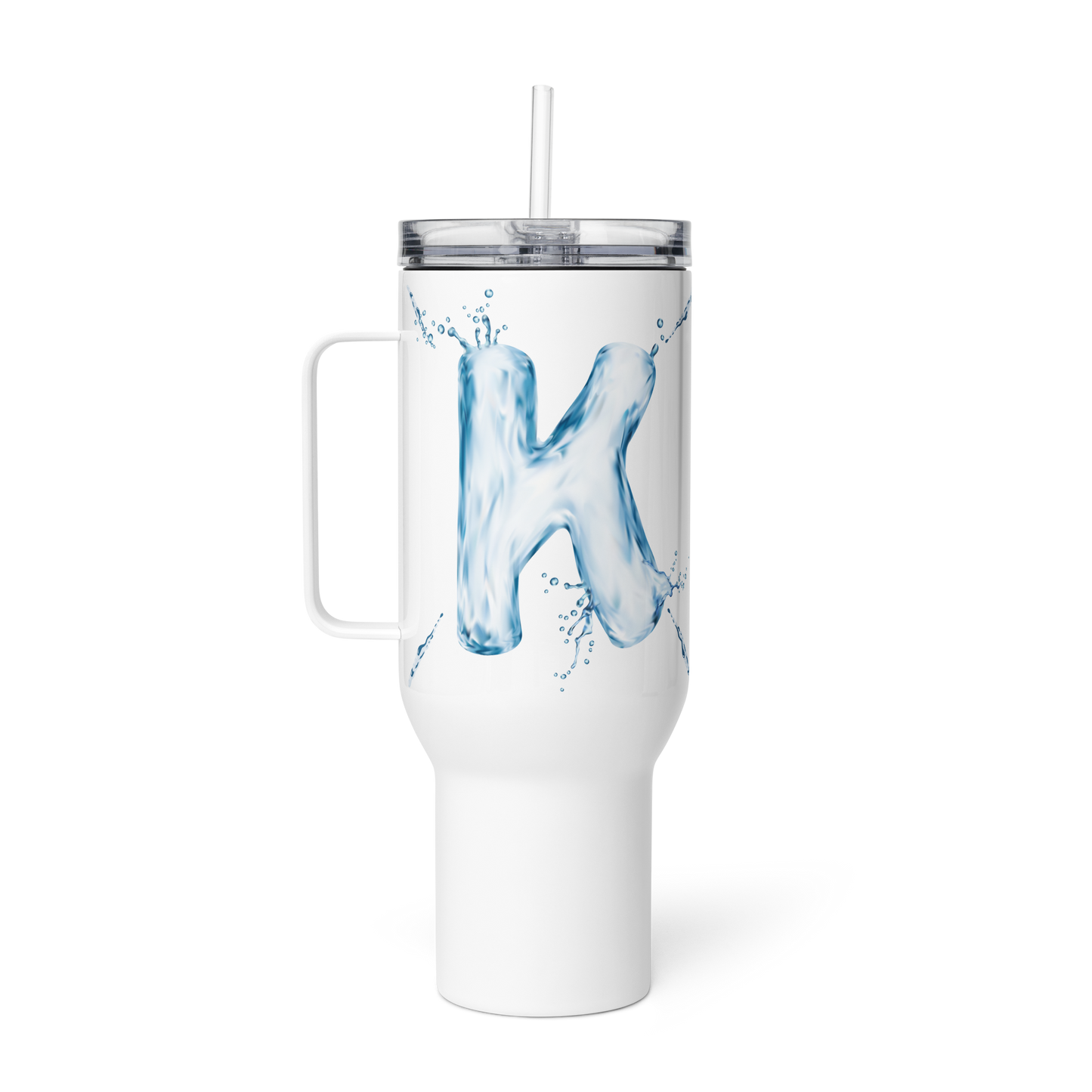 Drip Letter Monogrammed "K" Tumbler 40oz