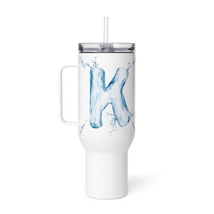 Drip Letter Monogrammed "K" Tumbler 40oz