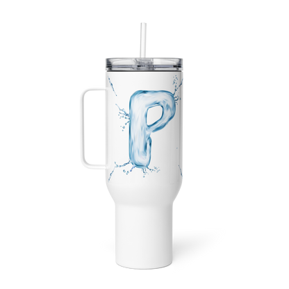 Drip Letter Monogrammed "P" Tumbler 40oz