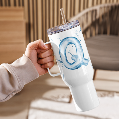 Drip Letter Monogrammed "Q" Tumbler 40oz