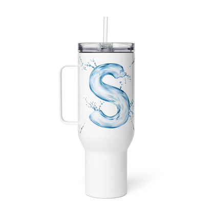 Drip Letter Monogrammed "S" Tumbler 40oz