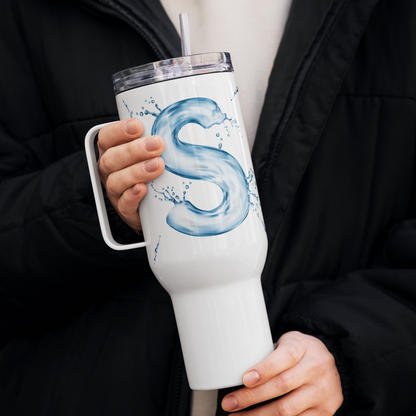 Drip Letter Monogrammed "S" Tumbler 40oz