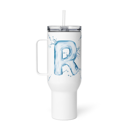 Drip Letter Monogrammed "R" Tumbler 40oz