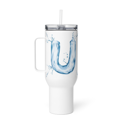 Drip Letter Monogrammed "U" Tumbler 40oz