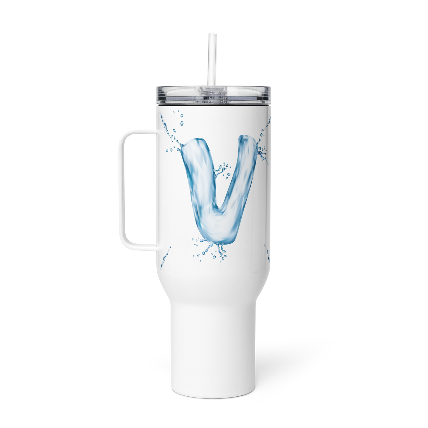 Drip Letter Monogrammed "V" Tumbler 40oz