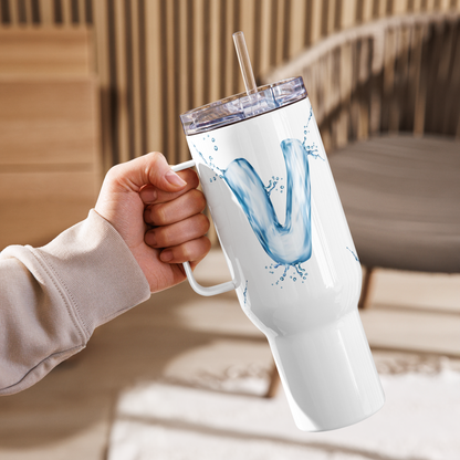 Drip Letter Monogrammed "V" Tumbler 40oz